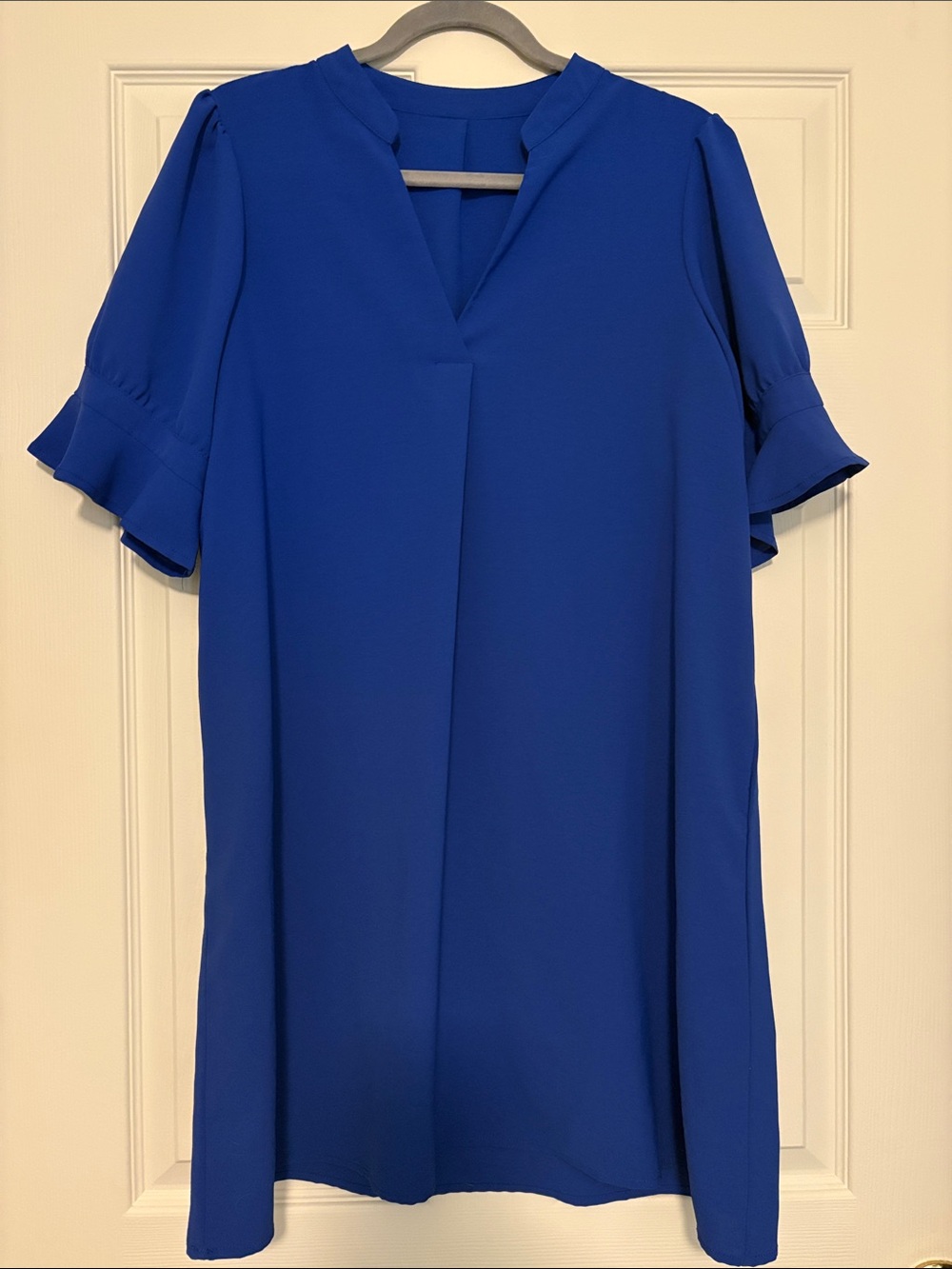 ❤️ Royal Blue Short Sleeve Shift Dress